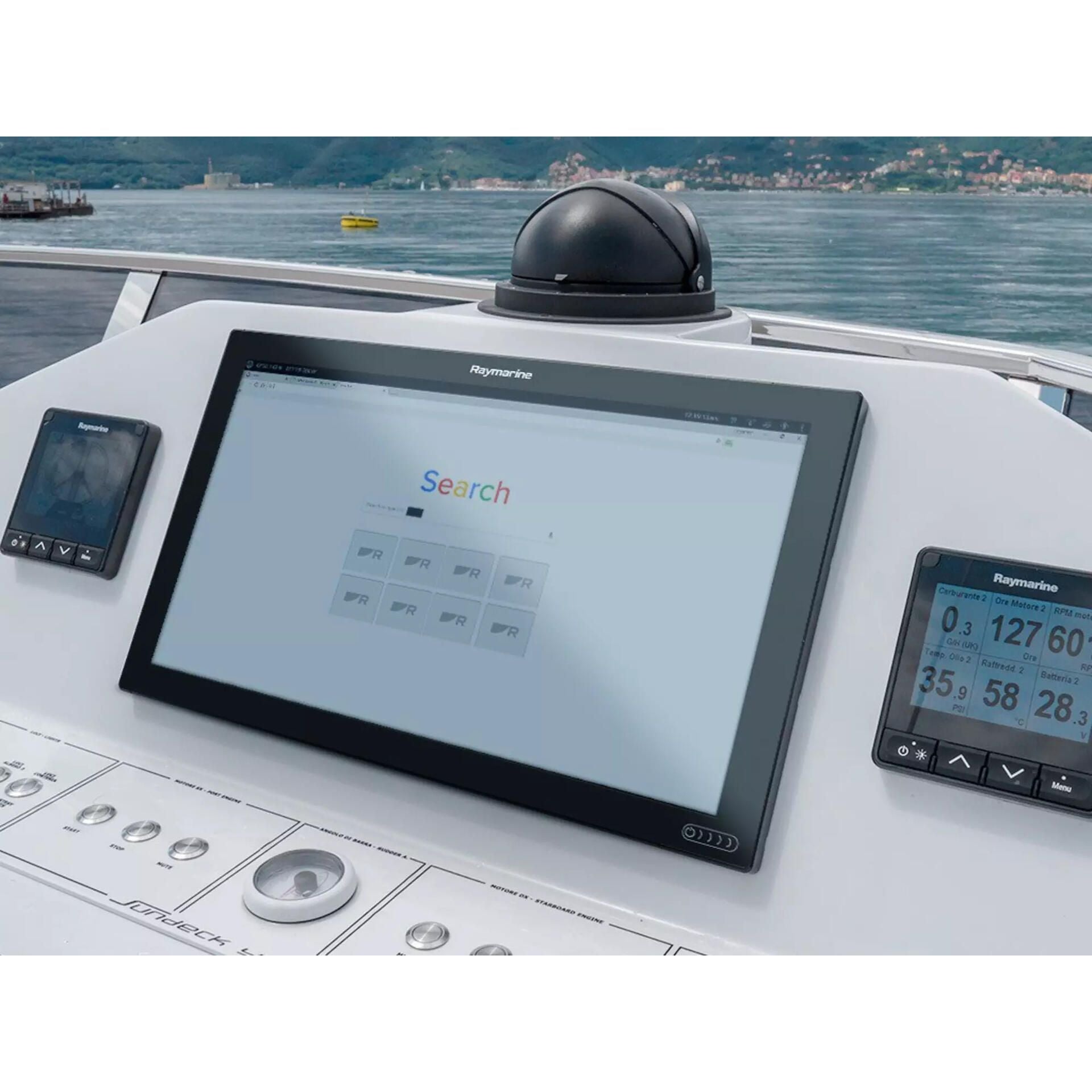 Raymarine Axiom XL 16 3D CHIRP MFD Bundle, RVX1000, GA200 GPS Antenna, RCR-SD Card Reader, Alarm Module, LightHouse Charts North America — Quality Boat Parts