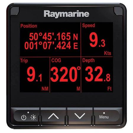 Raymarine i70s System Pack, Wind Depth Speed Transducers, 4.1 in Display, SeaTalkng, NMEA 2000, IPX6/IPX7 — Quality Boat Parts
