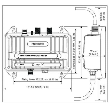 Raymarine AIS700 Class B AIS Transceiver, Built-In VHF Splitter, 5W SOTDMA, NMEA 2000 — Quality Boat Parts