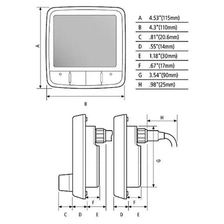 Raymarine i50 Tridata Display, 3-Line LCD, IPX6, SeaTalkng — Quality Boat Parts