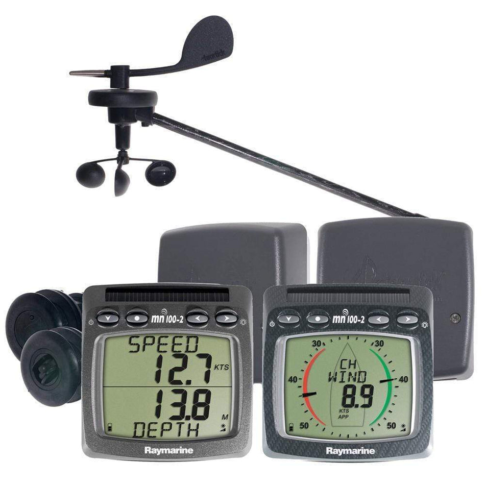 Raymarine T104 Micronet Wireless Depth/Speed/Wind NMEA 0183 System, Solar-Powered, Submersible to 10m — Quality Boat Parts