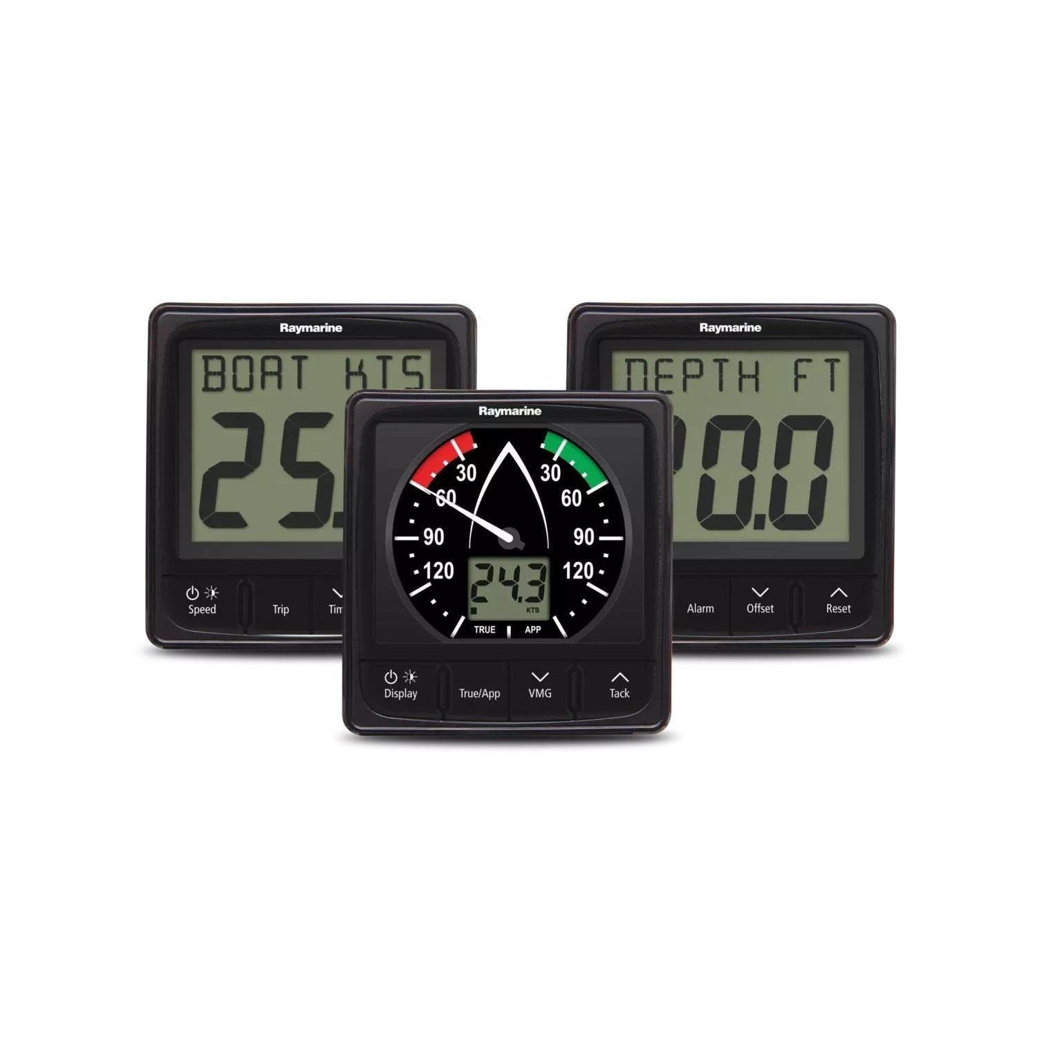 Raymarine i50/i60 Wind, Speed & Depth Instrument Pack, Transducers Included, SeaTalkNG, NMEA 2000, SeaTalk — Quality Boat Parts