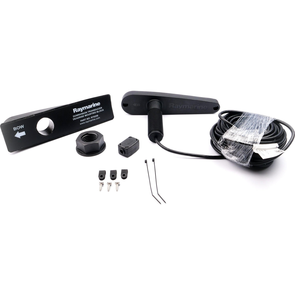 Raymarine CPT-110 Thru-Hull Transducer, CHIRP, DownVision, Depth/Temperature — Quality Boat Parts