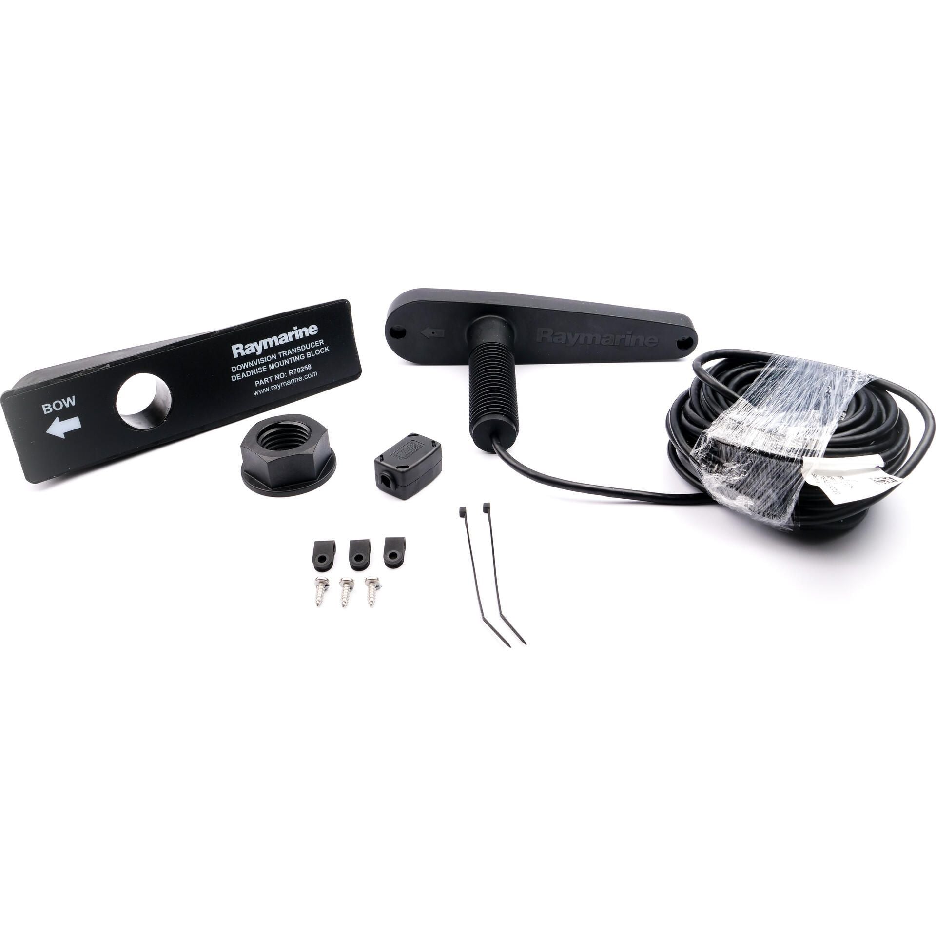Raymarine CPT-110 Thru-Hull Transducer, CHIRP, DownVision, Depth/Temperature — Quality Boat Parts