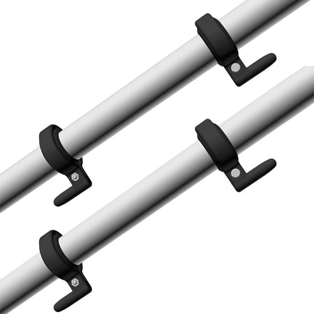 TACO Marine Outrigger Line Caddy, For 1-1/8-1-1/2 in Poles, Clamp-On, Black Nylon, 2pk — Quality Boat Parts