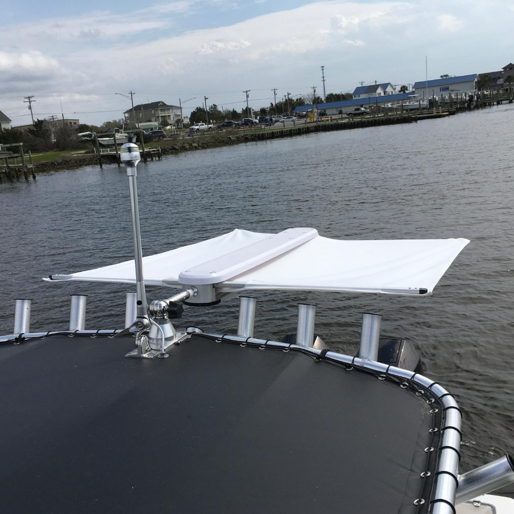 TACO Marine Grand Slam 170 Outrigger Top Mounts, For 1-1/8 in Tele-Outrigger Poles, Pair, Stainless Steel, Anodized Aluminum — Quality Boat Parts