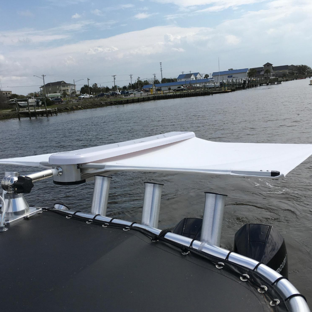 TACO Marine Grand Slam 170 Outrigger Top Mounts, For 1-1/8 in Tele-Outrigger Poles, Pair, Stainless Steel, Anodized Aluminum — Quality Boat Parts