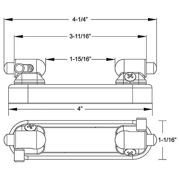 TACO Marine Reel Hangers with Rod Tip Holder Kit, SS316L, Adjusts 1.875 to 3.875 in — Quality Boat Parts