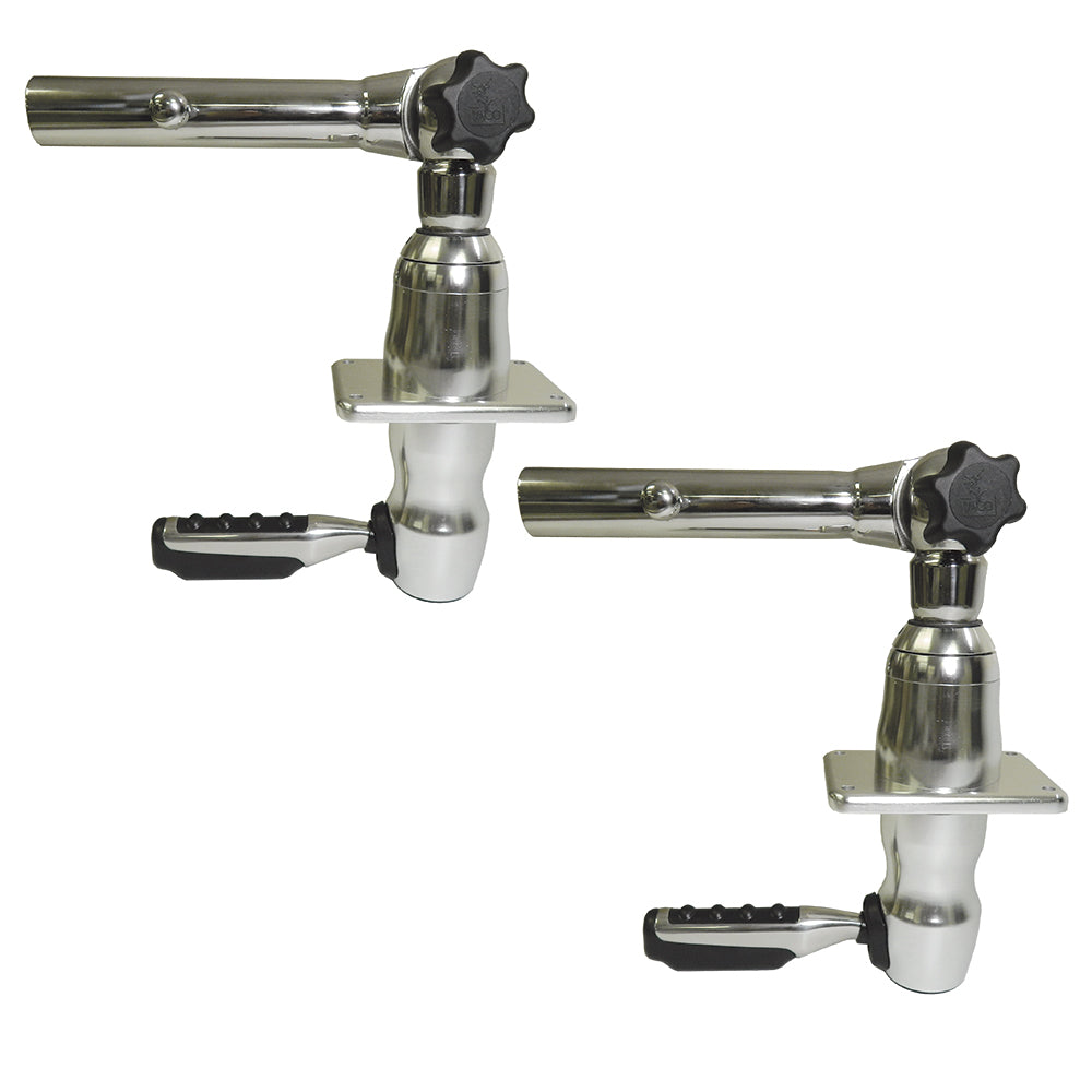 TACO Marine Grand Slam 280 Outrigger Mount, For 1-1/2 in Outriggers, Type-316L SS, Pair — Quality Boat Parts
