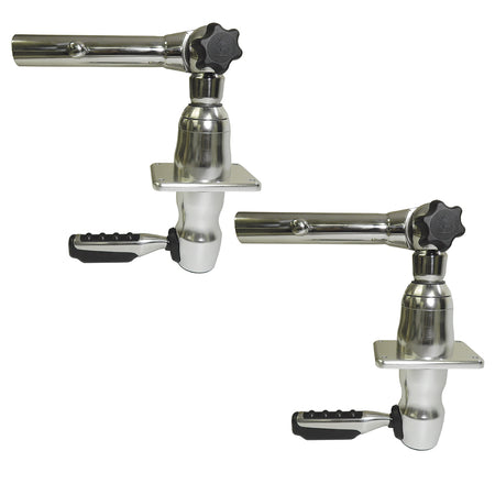 TACO Marine Grand Slam 280 Outrigger Mount, For 1-1/2 in Outriggers, Type-316L SS, Pair — Quality Boat Parts