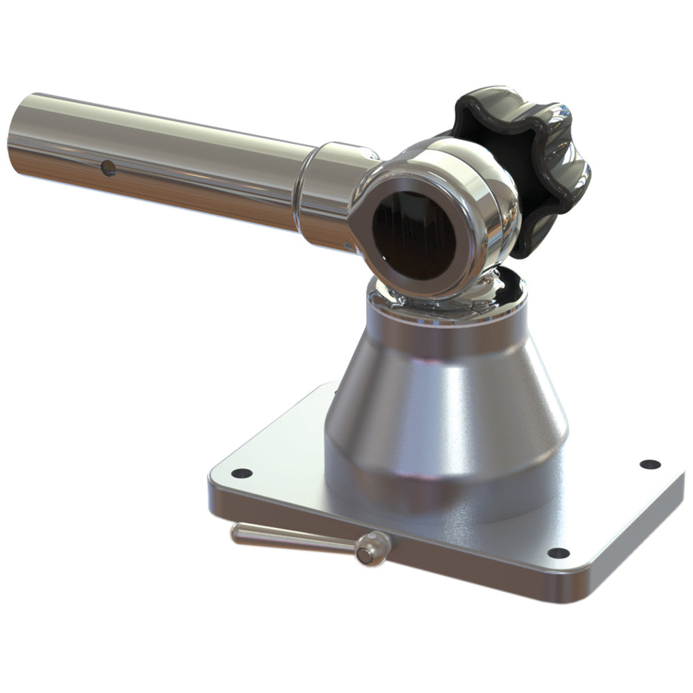 TACO Marine Grand Slam 170-2 Center Rigger Mount, For 1-1/8 in Poles, 18-Degree Locking — Quality Boat Parts