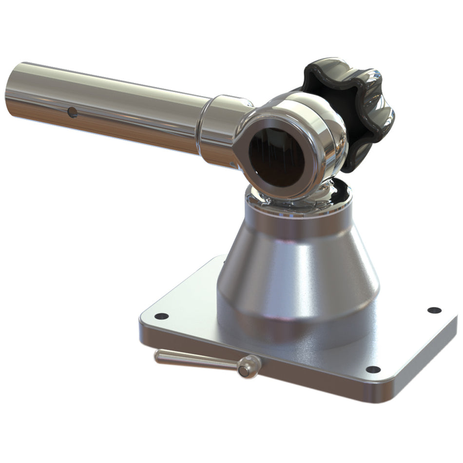 TACO Marine Grand Slam 170-2 Center Rigger Mount, For 1-1/8 in Poles, 18-Degree Locking — Quality Boat Parts