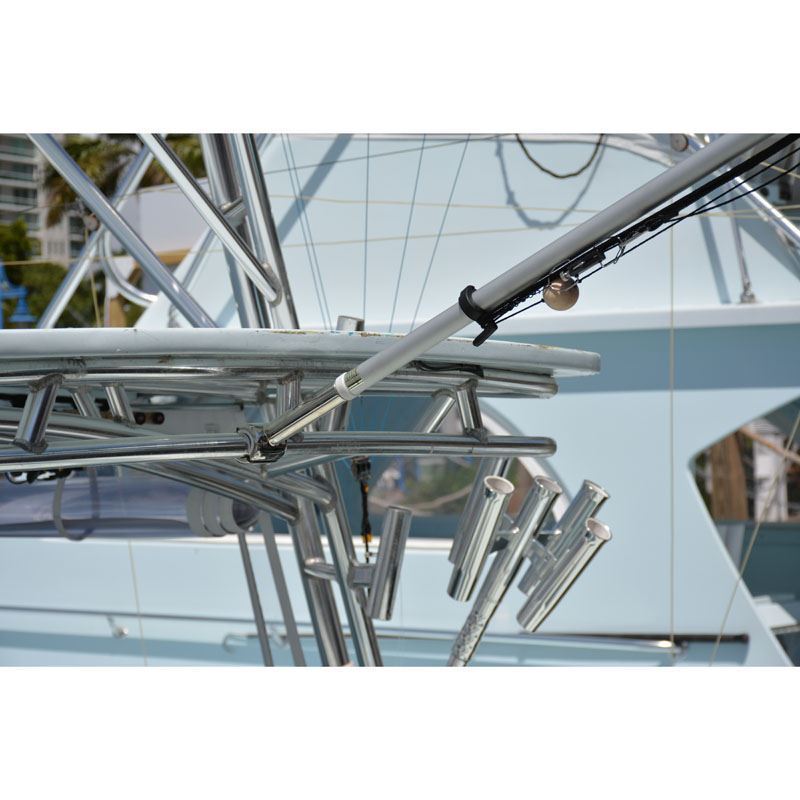 TACO Marine Fixed Clamp-On Center Rigger Mount, 1-1/8 in, 3/4 in & 1 in Pipe, SS316 — Quality Boat Parts