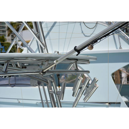 TACO Marine Fixed Clamp-On Center Rigger Mount, 1-1/8 in, 3/4 in & 1 in Pipe, SS316 — Quality Boat Parts