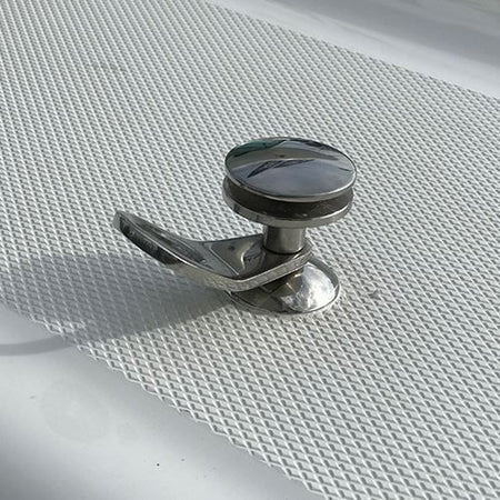TACO Marine Quick Release Fender Lock, Type 316L SS, High Polish, 7/8 in Rope Hole — Quality Boat Parts
