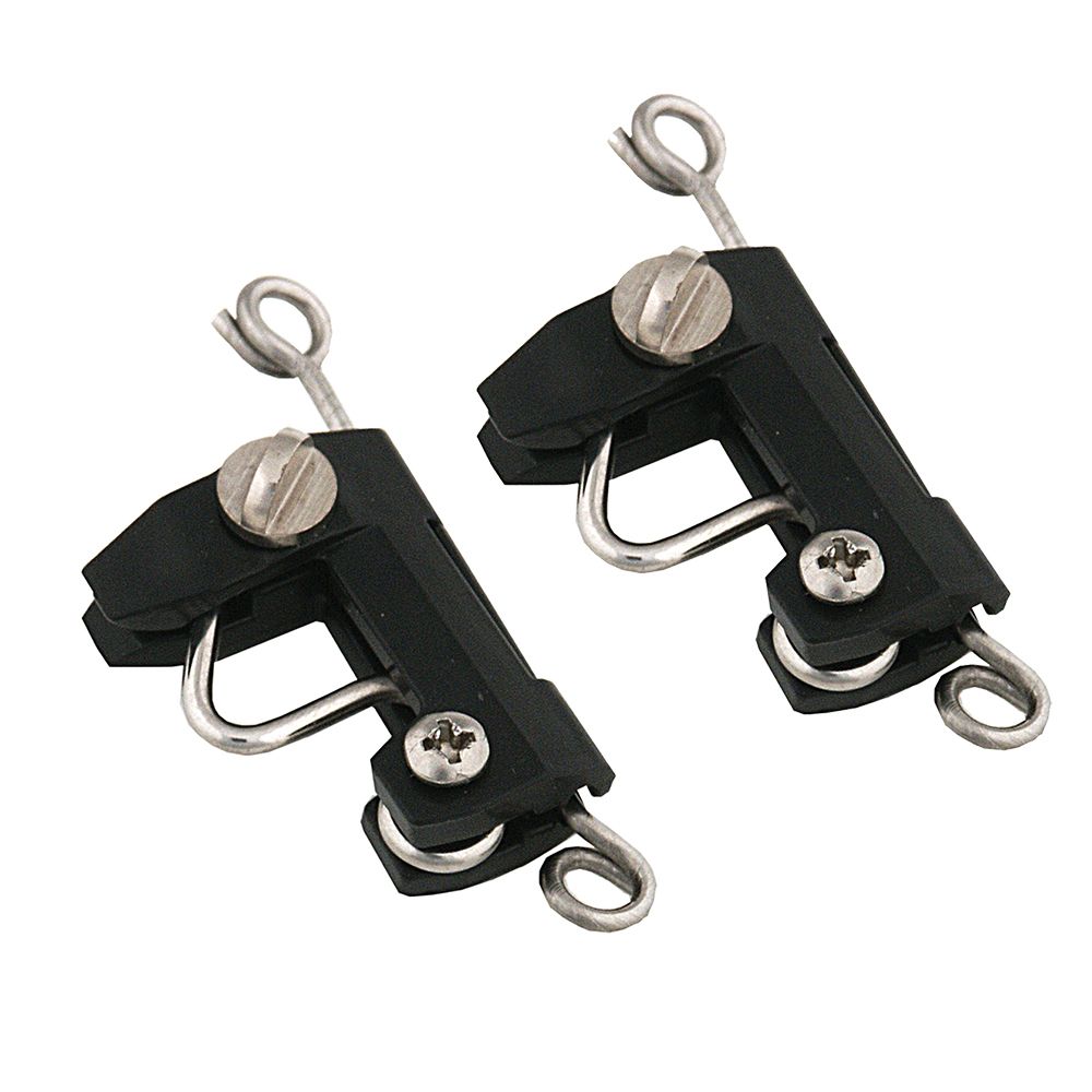 TACO Marine Standard Outrigger Release Clips, Stainless Steel and Plastic, Tension Adjustment, Light and Medium Duty, 2pk — Quality Boat Parts