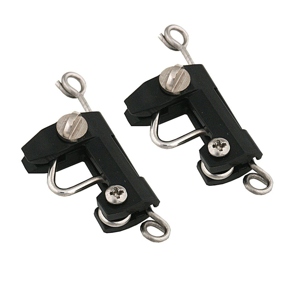 TACO Marine Standard Outrigger Release Clips, Stainless Steel and Plastic, Tension Adjustment, Light and Medium Duty, 2pk — Quality Boat Parts