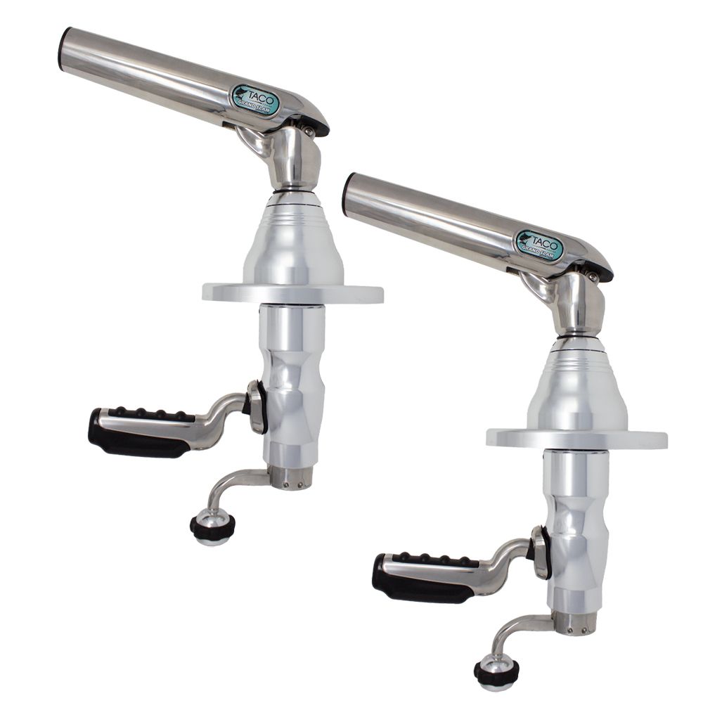 TACO Marine Pro Series GS-500 Outrigger Mounts, For Carbon Fiber Tele-Outriggers Up to 24 ft, Twist & Lock Arm — Quality Boat Parts