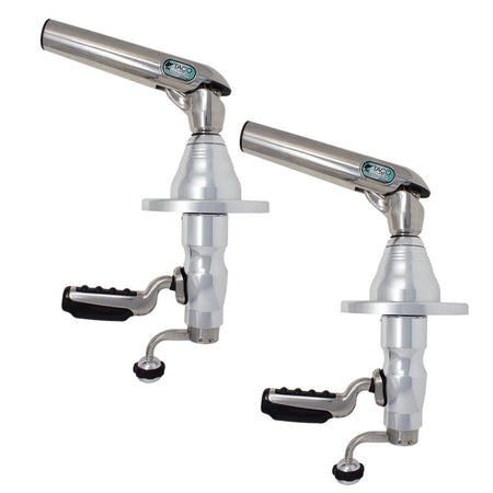 TACO Marine Pro Series GS-500 Outrigger Mounts, For Carbon Fiber Tele-Outriggers Up to 24 ft, Twist & Lock Arm — Quality Boat Parts
