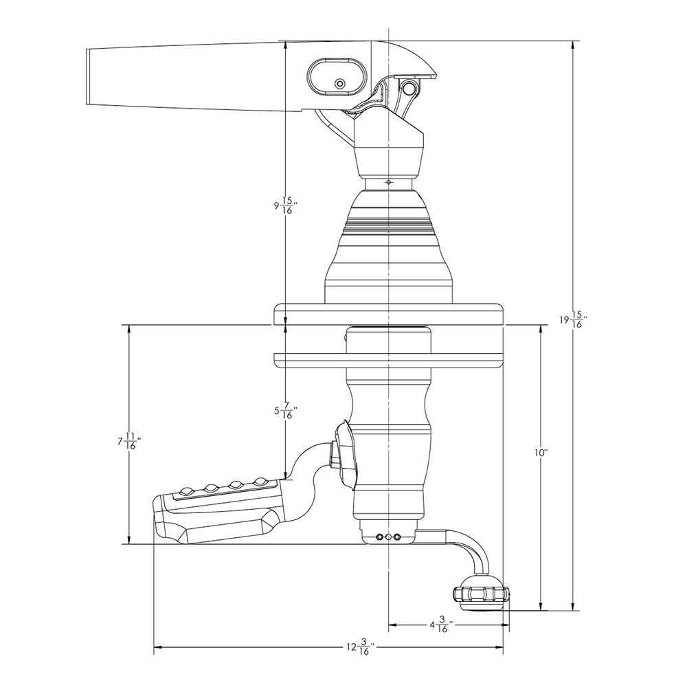 TACO Marine Pro Series GS-500 Outrigger Mounts, For Carbon Fiber Tele-Outriggers Up to 24 ft, Twist & Lock Arm — Quality Boat Parts