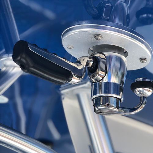 TACO Marine Pro Series GS-500 Outrigger Mounts, For Carbon Fiber Tele-Outriggers Up to 24 ft, Twist & Lock Arm — Quality Boat Parts