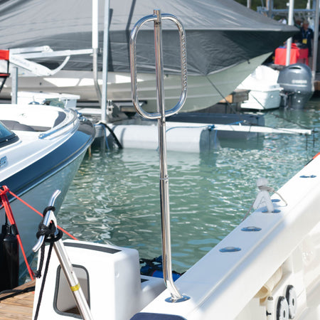 TACO Marine Come On Board Handle, Rod Holder Mount, 57 in, Stainless Steel — Quality Boat Parts