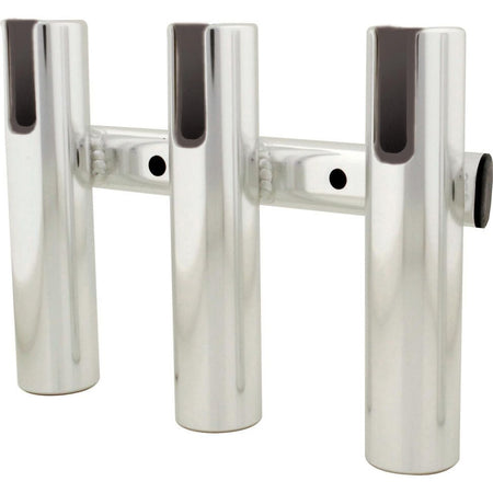 TACO Marine 4-Rod Aluminum Rod Rack, Brushed Aluminum, 16 in, 1-1/2 in ID — Quality Boat Parts