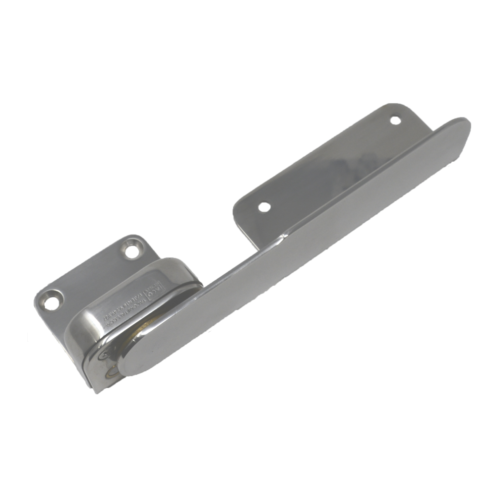 TACO Marine Command Ratchet Hinges, 9-3/8 in, Polished Type-304 Stainless Steel, Pair — Quality Boat Parts