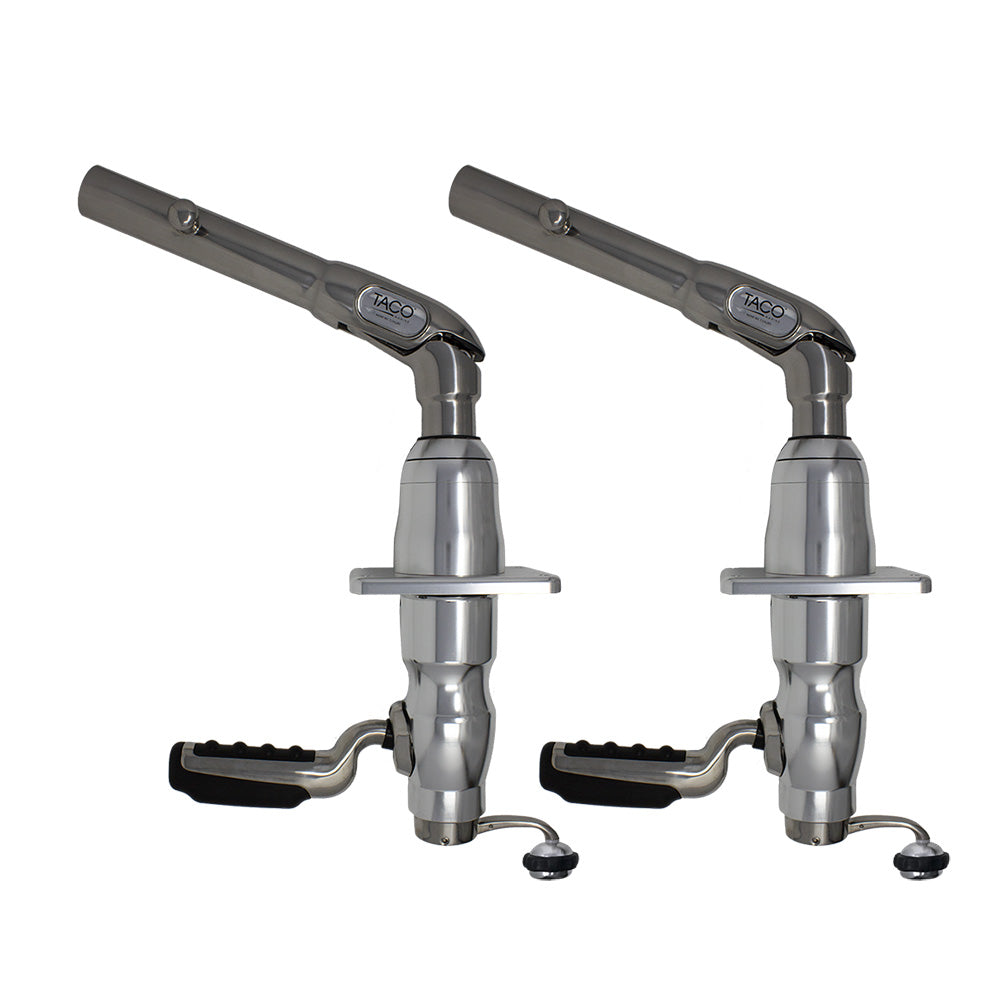 TACO Marine Grand Slam 380-LE Outrigger Mount Pair, For 1-1/2 in Outriggers, 25-40 ft Boats — Quality Boat Parts