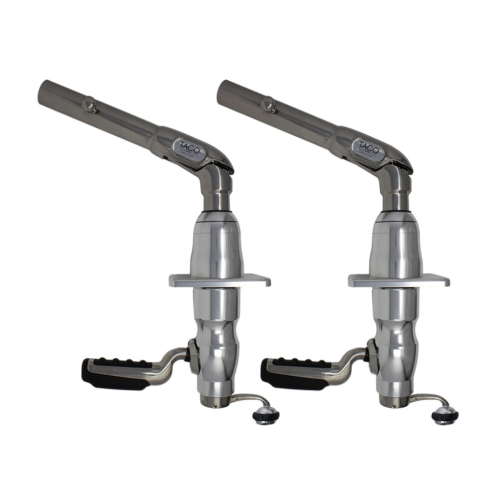 TACO Marine Grand Slam 380-LE Outrigger Mount Pair, For 1-1/2 in Outriggers, 25-40 ft Boats — Quality Boat Parts