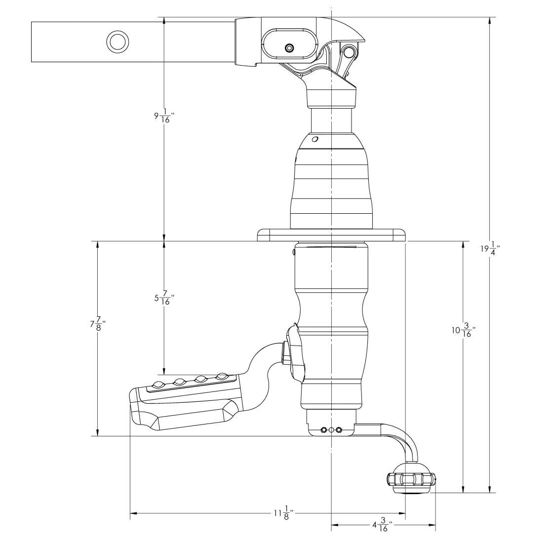TACO Marine Grand Slam 380-LE Outrigger Mount Pair, For 1-1/2 in Outriggers, 25-40 ft Boats — Quality Boat Parts