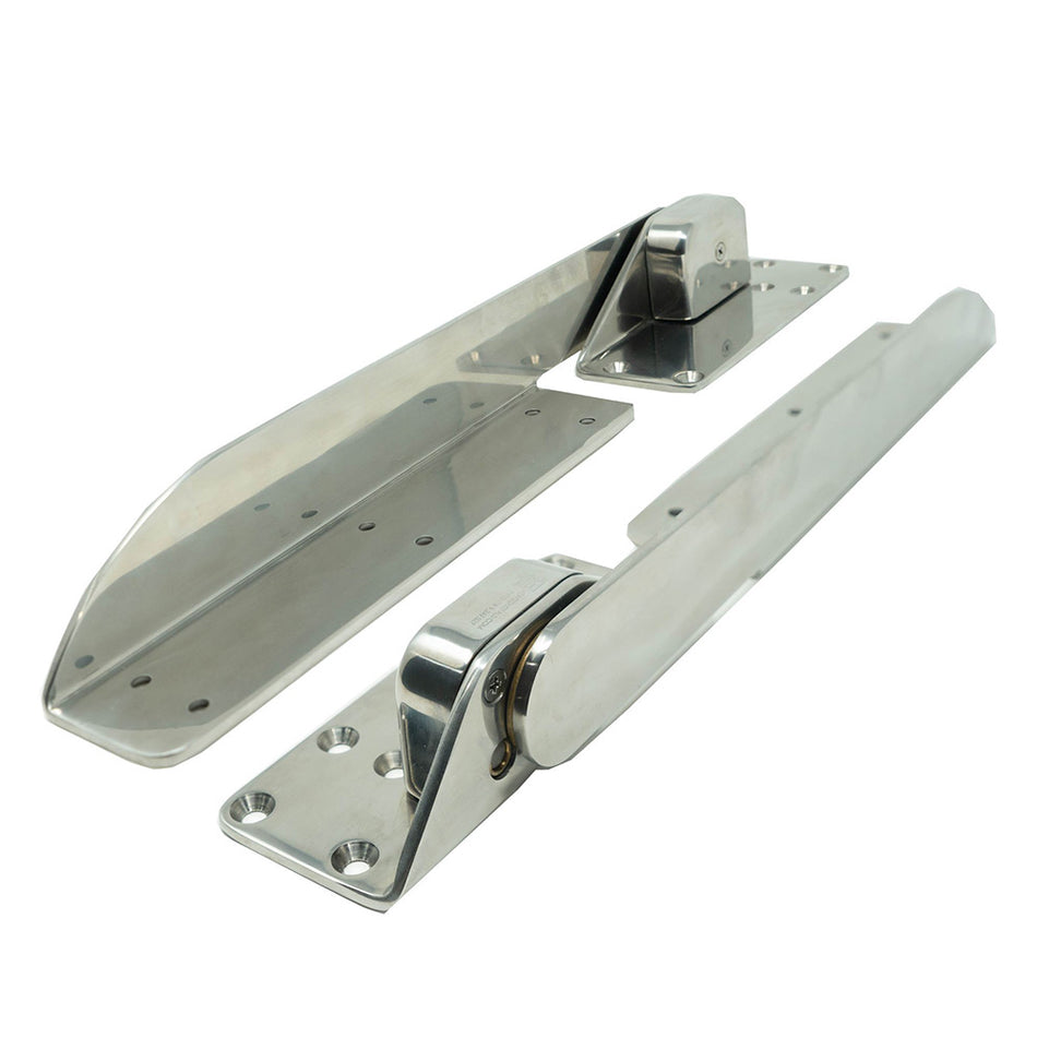 TACO Marine Command Ratchet Hinges, 18-1/2 in, 316 Stainless Steel, Pair — Quality Boat Parts