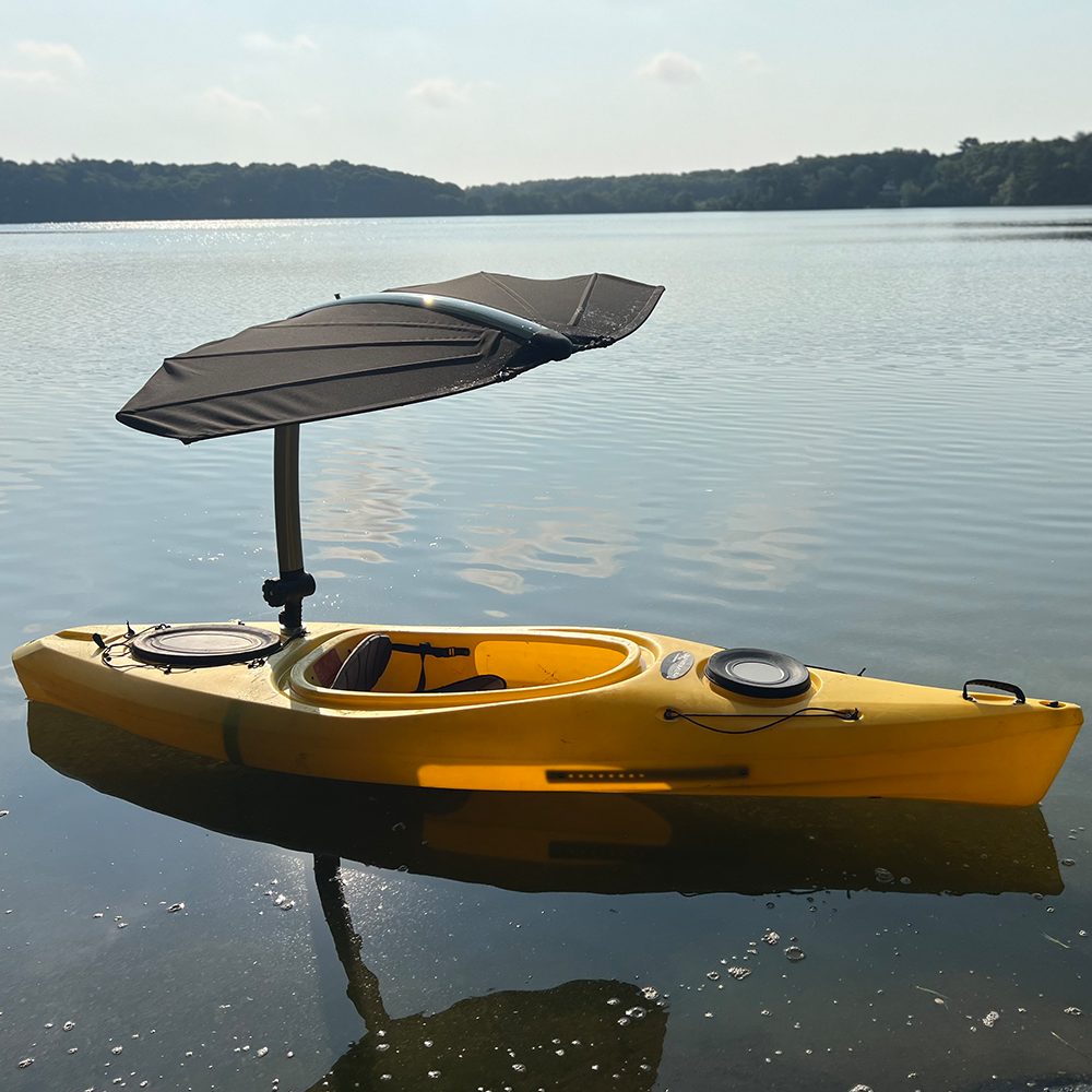 TACO Marine ShadeFin Mini Semi-Flush Mount, Backing Plate, 6061 Aluminum, Anodized Finish — Quality Boat Parts