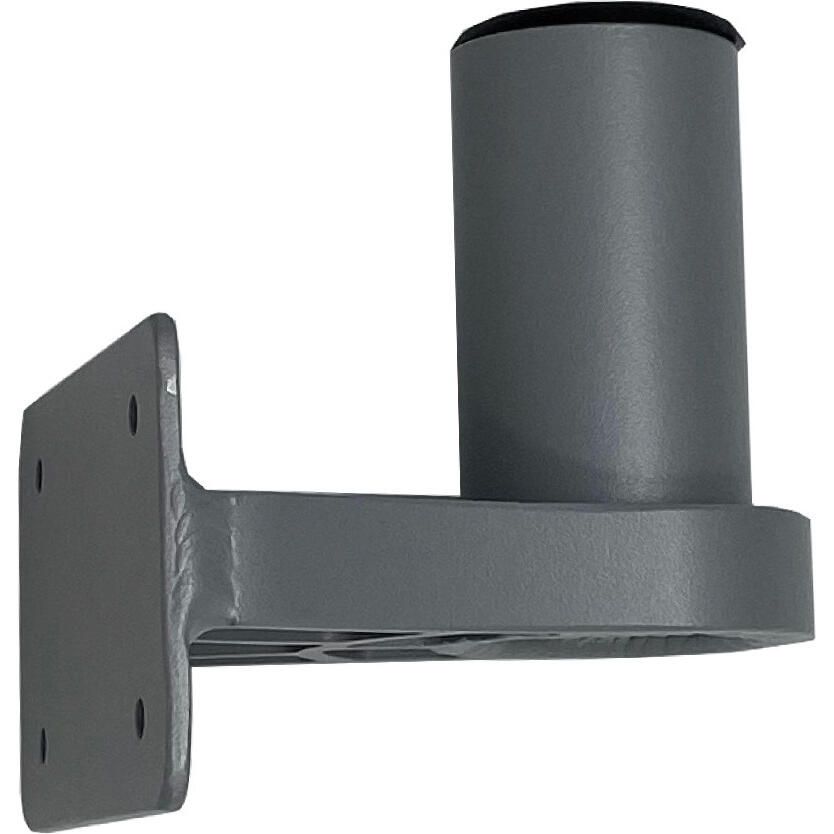 TACO Marine ShadeFin Mini Side Wall Mount, Backing Plate, 6061 Aluminum, 304 SS, Misty Silver Finish — Quality Boat Parts