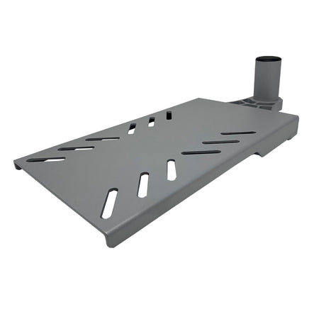 TACO Marine ShadeFin Mini Swivel Seat Mount, For Standard 4-Screw Swivel Seats, 6061 Aluminum, Misty Silver Finish — Quality Boat Parts