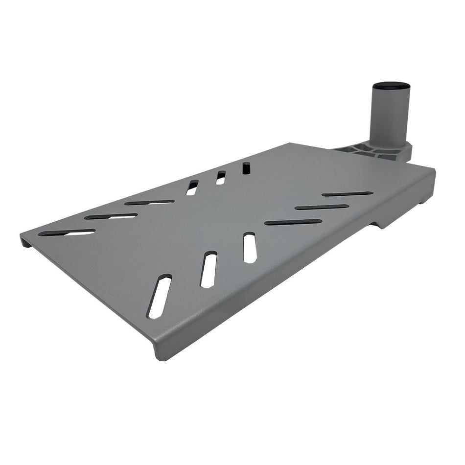 TACO Marine ShadeFin Mini Swivel Seat Mount, For Standard 4-Screw Swivel Seats, 6061 Aluminum, Misty Silver Finish — Quality Boat Parts