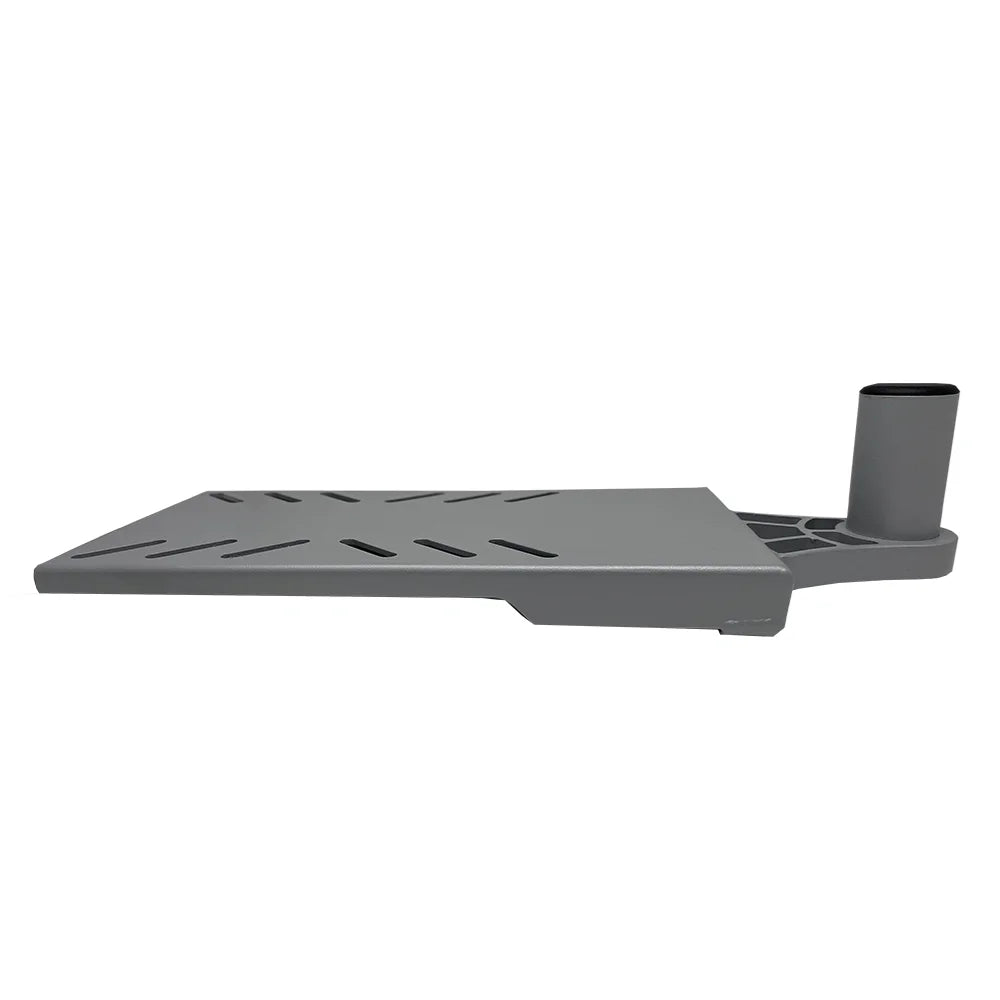 TACO Marine ShadeFin Mini Swivel Seat Mount, For Standard 4-Screw Swivel Seats, 6061 Aluminum, Misty Silver Finish — Quality Boat Parts