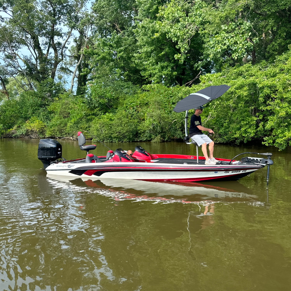 TACO Marine ShadeFin Mini Swivel Seat Mount, For Standard 4-Screw Swivel Seats, 6061 Aluminum, Misty Silver Finish — Quality Boat Parts