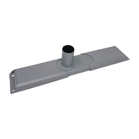 TACO Marine ShadeFin Mini Kayak Mount, For Sit-on-Top Kayaks, YakAttack GearTrac Compatible, 26.75 in Adjustable Base, Powder-Coated Aluminum, Misty Silver Finish — Quality Boat Parts