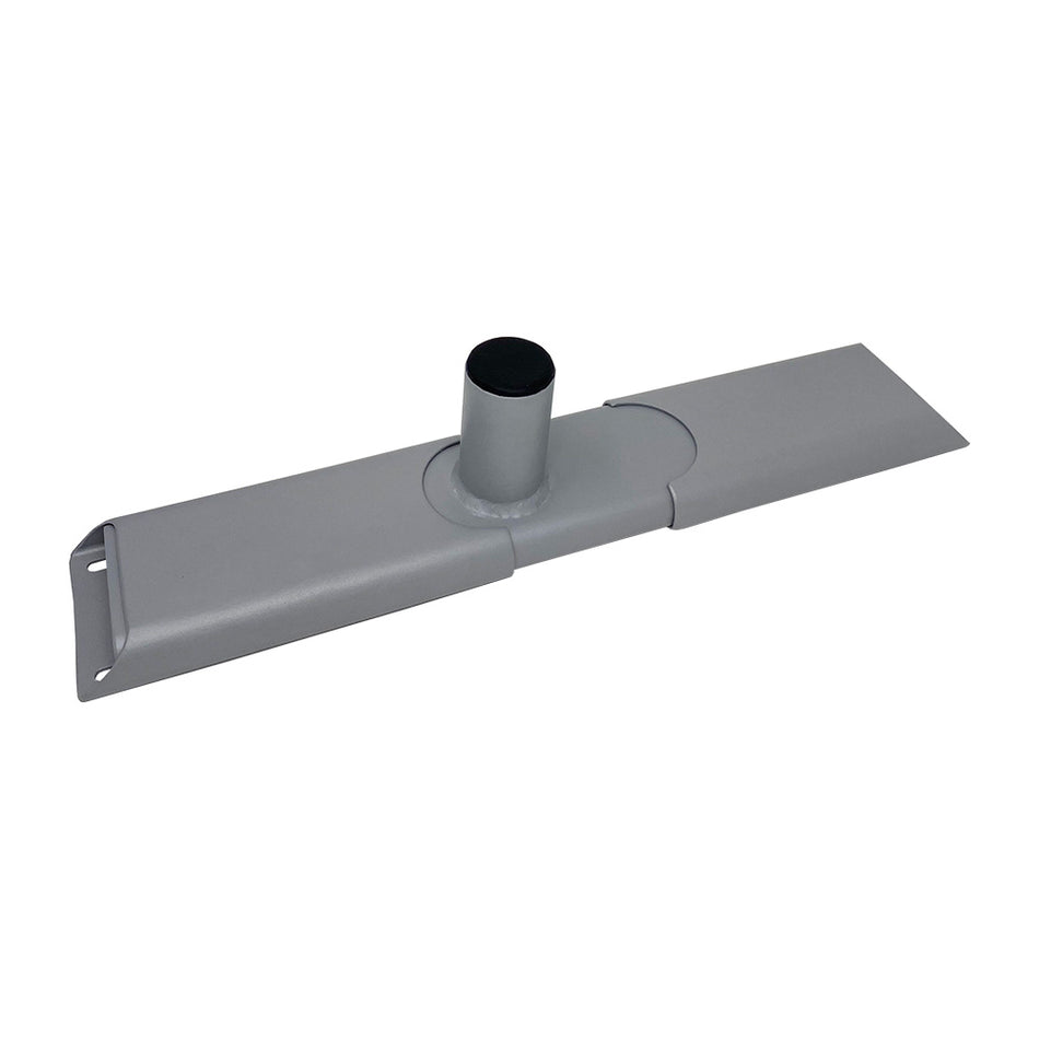 TACO Marine ShadeFin Mini Kayak Mount, For Sit-on-Top Kayaks, YakAttack GearTrac Compatible, 26.75 in Adjustable Base, Powder-Coated Aluminum, Misty Silver Finish — Quality Boat Parts