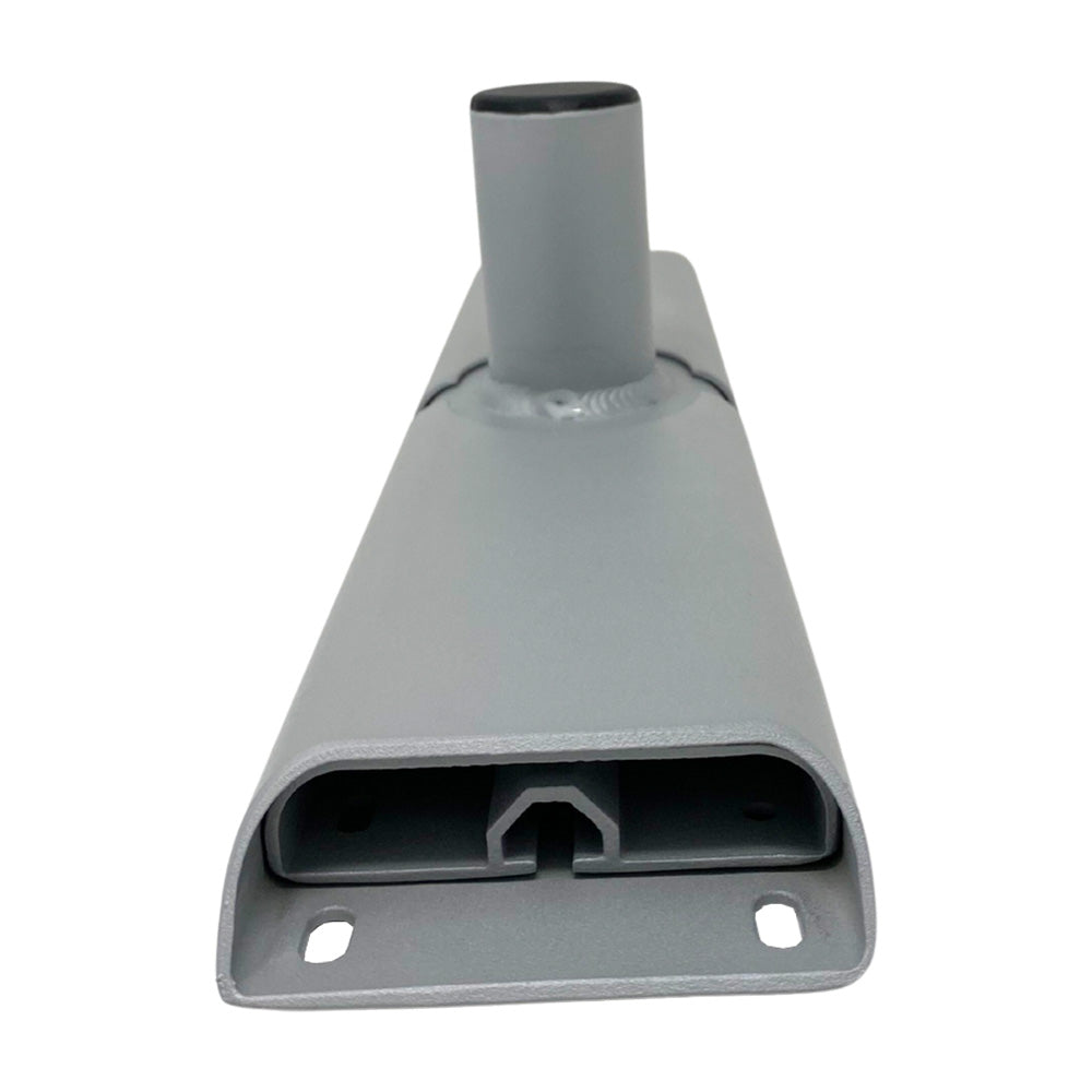 TACO Marine ShadeFin Mini Kayak Mount, For Sit-on-Top Kayaks, YakAttack GearTrac Compatible, 26.75 in Adjustable Base, Powder-Coated Aluminum, Misty Silver Finish — Quality Boat Parts
