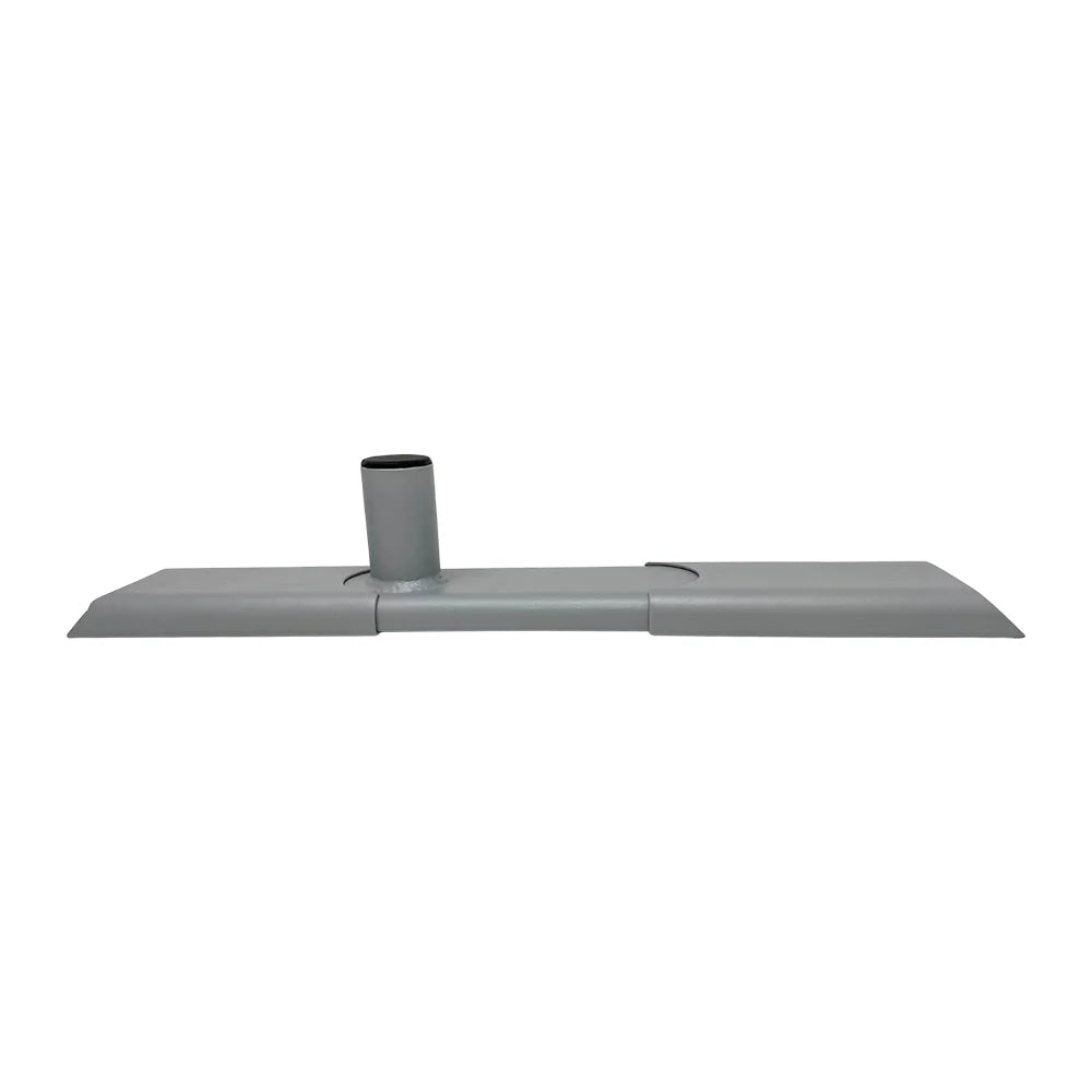 TACO Marine ShadeFin Mini Kayak Mount, For Sit-on-Top Kayaks, YakAttack GearTrac Compatible, 26.75 in Adjustable Base, Powder-Coated Aluminum, Misty Silver Finish — Quality Boat Parts