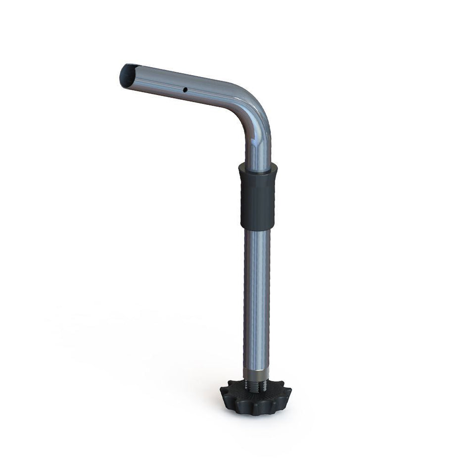 TACO Marine ShadeFin Fixed Rod Holder Mount, For Standard Rod Holders, Type-304 Stainless Steel, Nylon Sleeve, Locking Knob — Quality Boat Parts