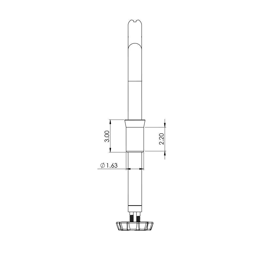 TACO Marine ShadeFin Fixed Rod Holder Mount, For Standard Rod Holders, Type-304 Stainless Steel, Nylon Sleeve, Locking Knob — Quality Boat Parts