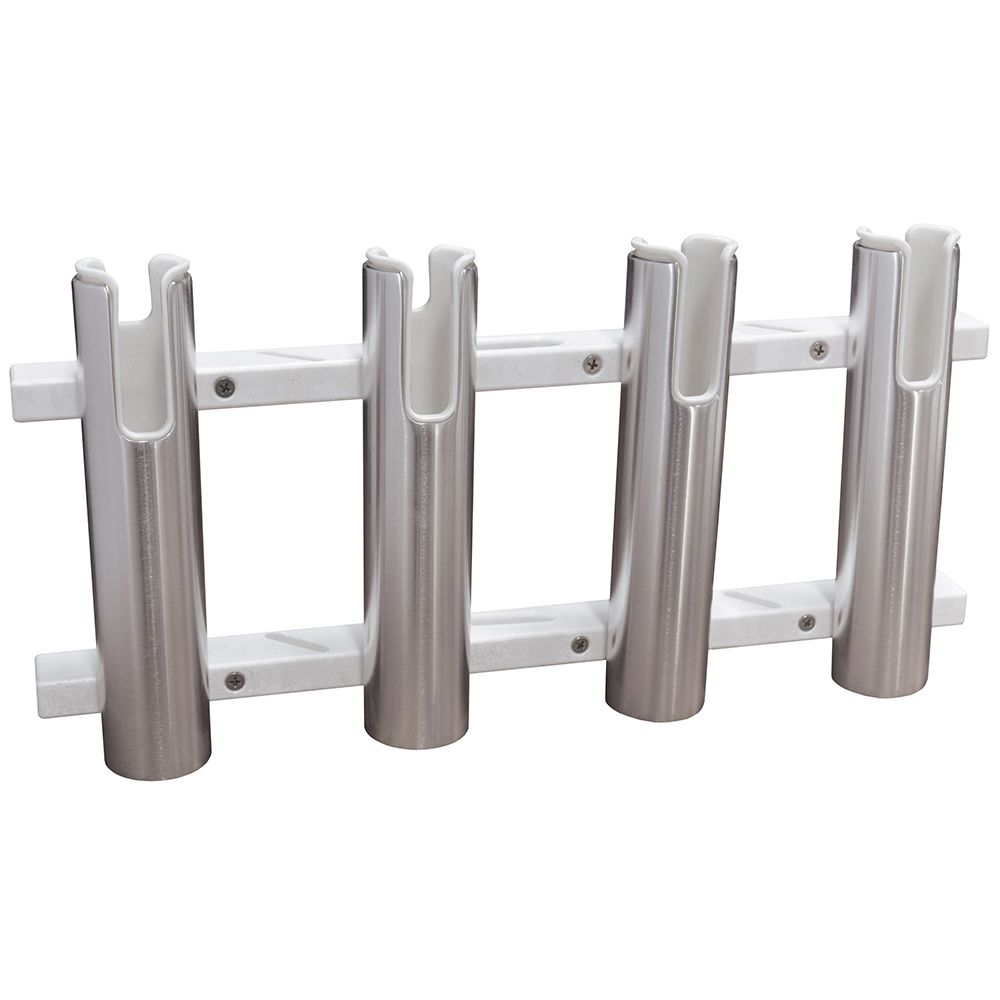 TACO Marine 4-Rod Aluminum Poly Rod Rack, 1-1/2 in ID, 18 in — Quality Boat Parts