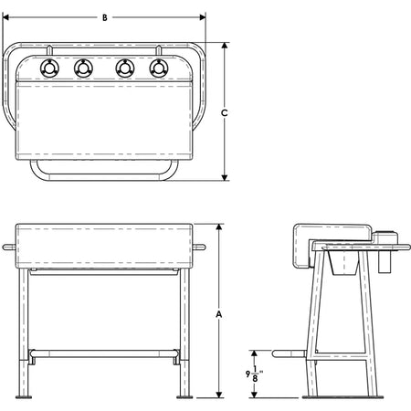 TACO Marine Neptune Premium Leaning Post, For Boats up to 30 ft, 33-1/2 x 39 x 27 in, 15-1/2 x 35 in Footprint, 4 Flush-Mount Rod Holders, Folding Footrest, 72qt Cooler Storage — Quality Boat Parts