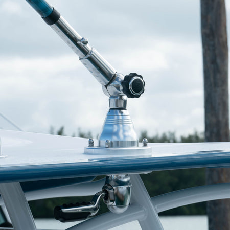 TACO Marine Grand Slam 400 Outrigger Top Mount, For 1-1/2 in Poles, 8-Bolt, Pair — Quality Boat Parts