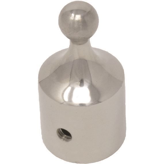 TACO Marine Ball & Socket Top Cap, For 7/8 in Tube, SS316L, Set Screw — Quality Boat Parts
