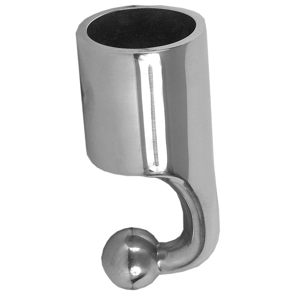 TACO Marine 90° Top Cap, For 7/8 in Tube, Set Screw, Polished SS316L — Quality Boat Parts