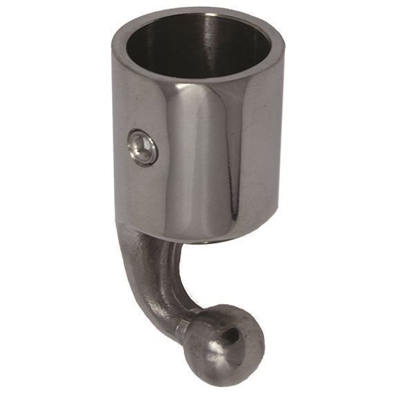 TACO Marine 90° Top Cap, For 7/8 in Tube, Set Screw, Polished SS316L — Quality Boat Parts